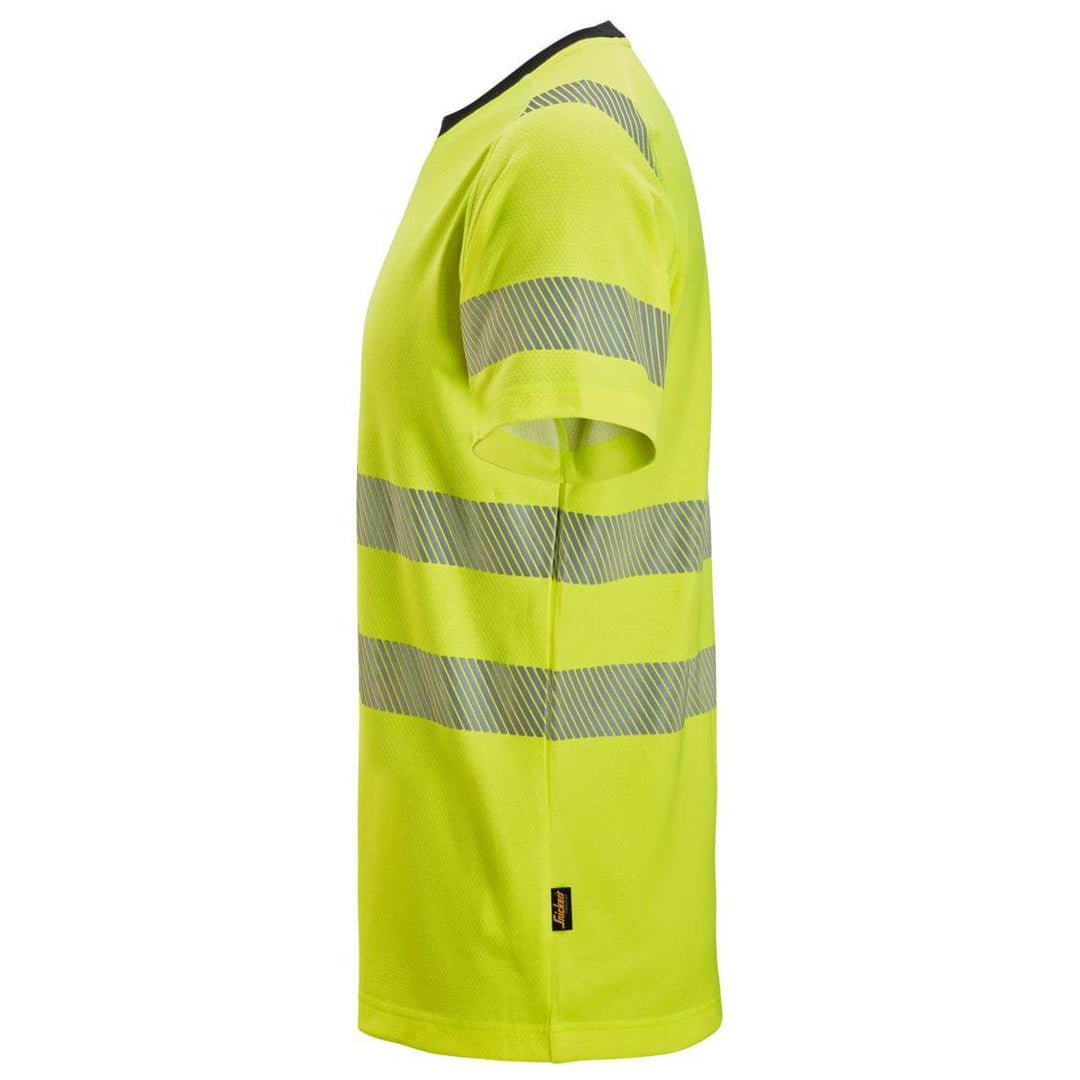 Snickers 2539 Hi Vis T Shirt Class 2 Hi Vis Yellow left #colour_hi-vis-yellow