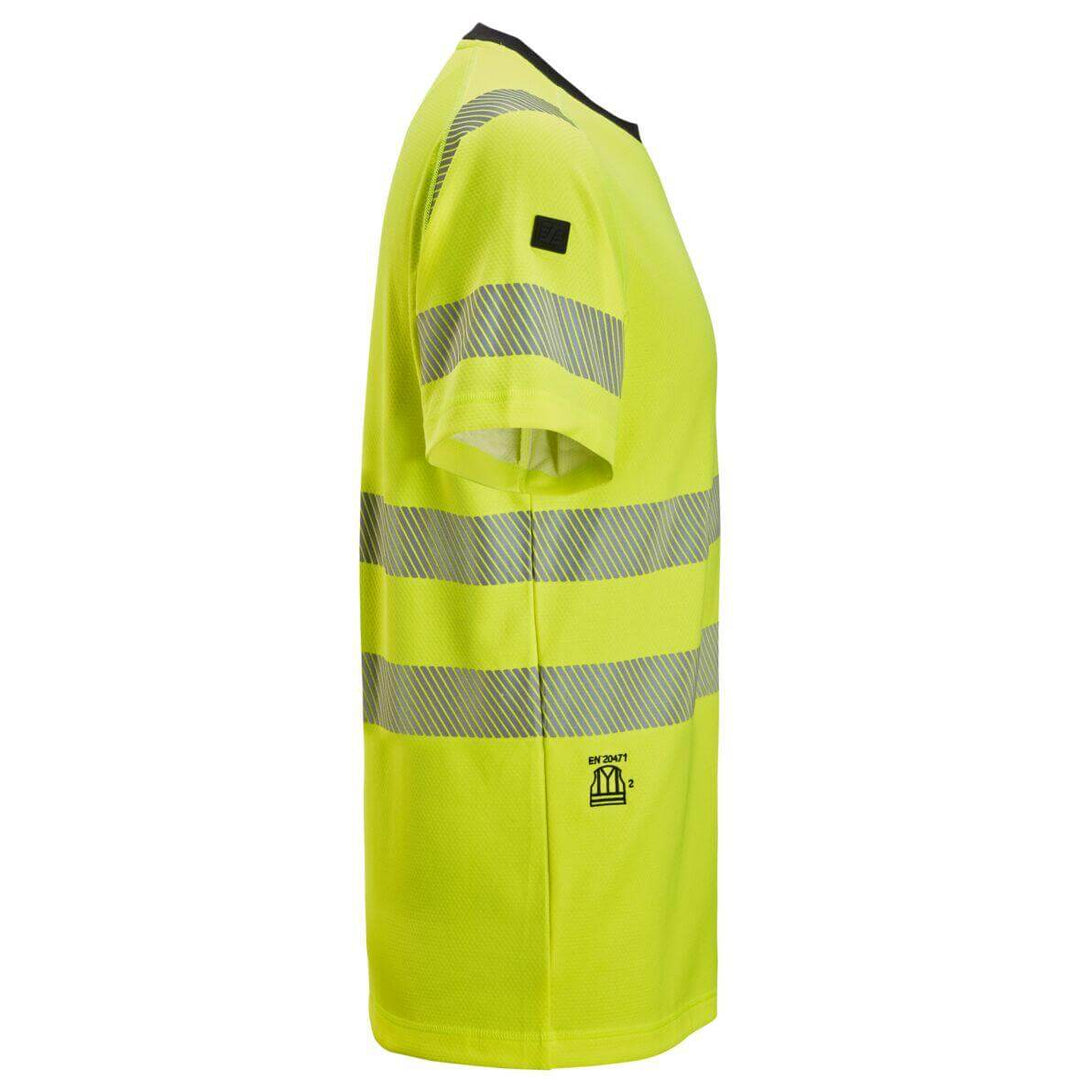 Snickers 2539 Hi Vis T Shirt Class 2 Hi Vis Yellow right #colour_hi-vis-yellow