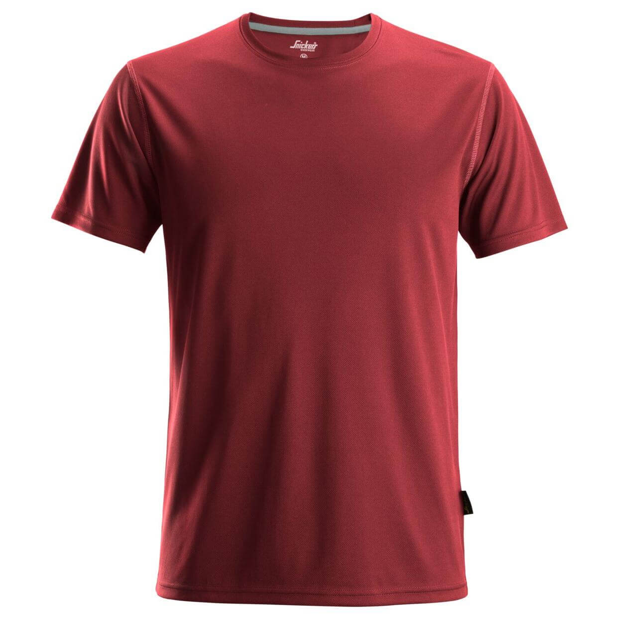 Snickers 2558 AllroundWork Anti Odour Moisture Wicking T Shirt Chili Red Main #colour_chili-red