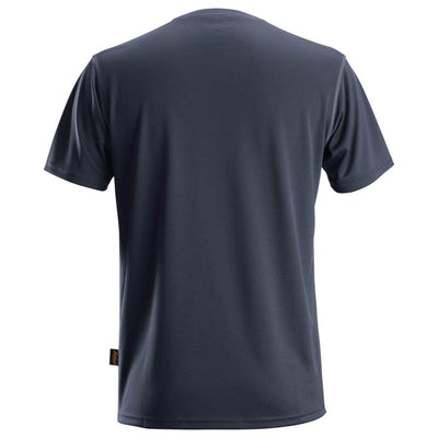 Snickers 2558 AllroundWork Anti Odour Moisture Wicking T Shirt Navy back #colour_navy