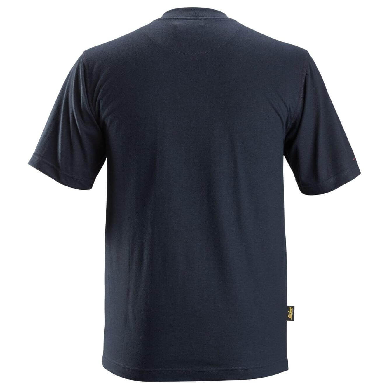 Snickers 2561 ProtecWork Short Sleeve T Shirt Navy back3832978 #colour_navy