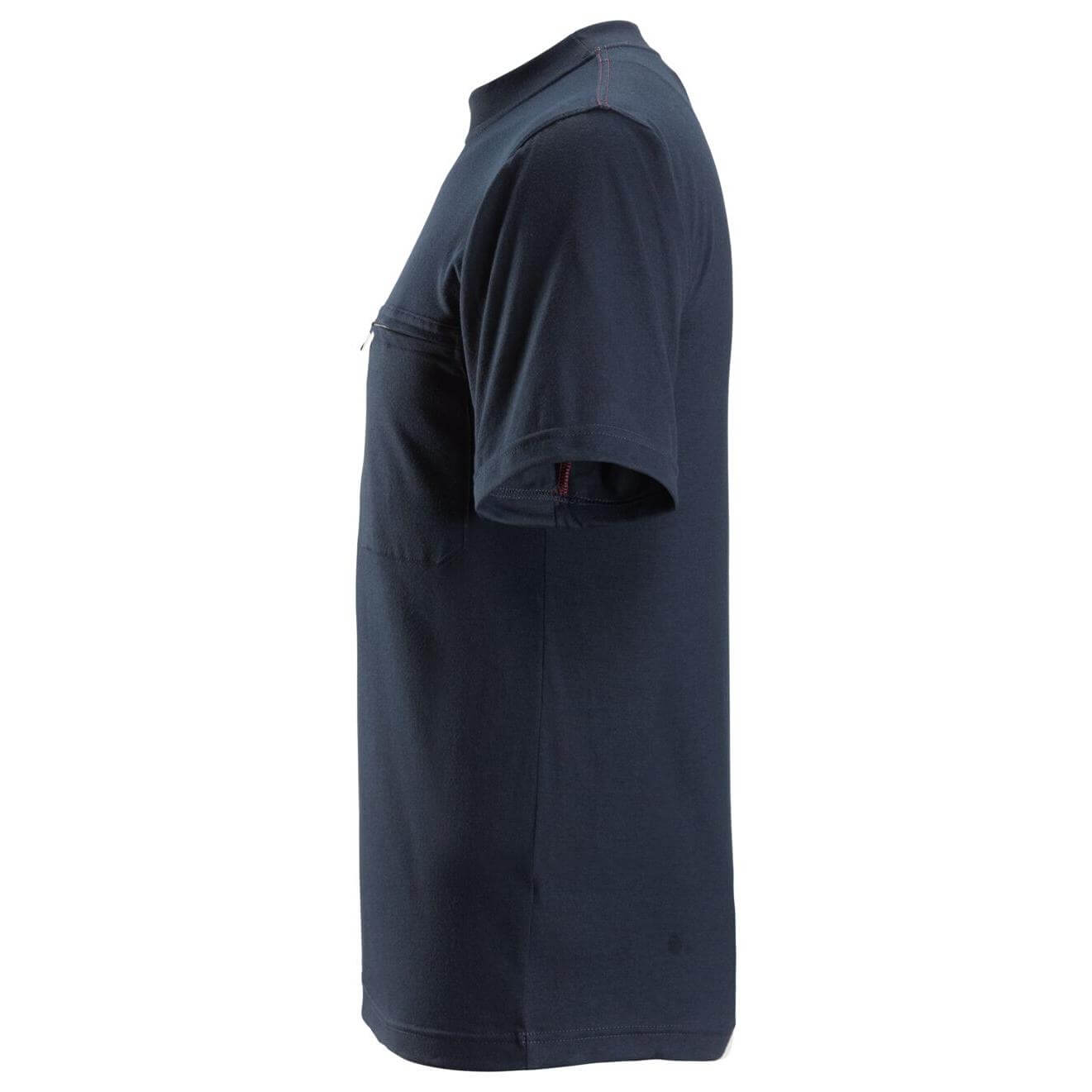 Snickers 2561 ProtecWork Short Sleeve T Shirt Navy left3832979 #colour_navy