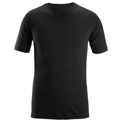Snickers 2563 ProtecWork Short Sleeve Crew Neck Shirt Black 3832982 #colour_black