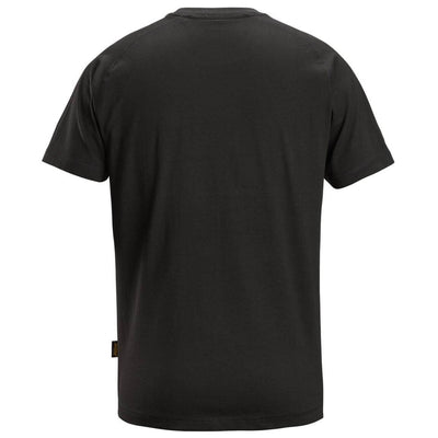Snickers 2590 Logo T shirt Black back #colour_black