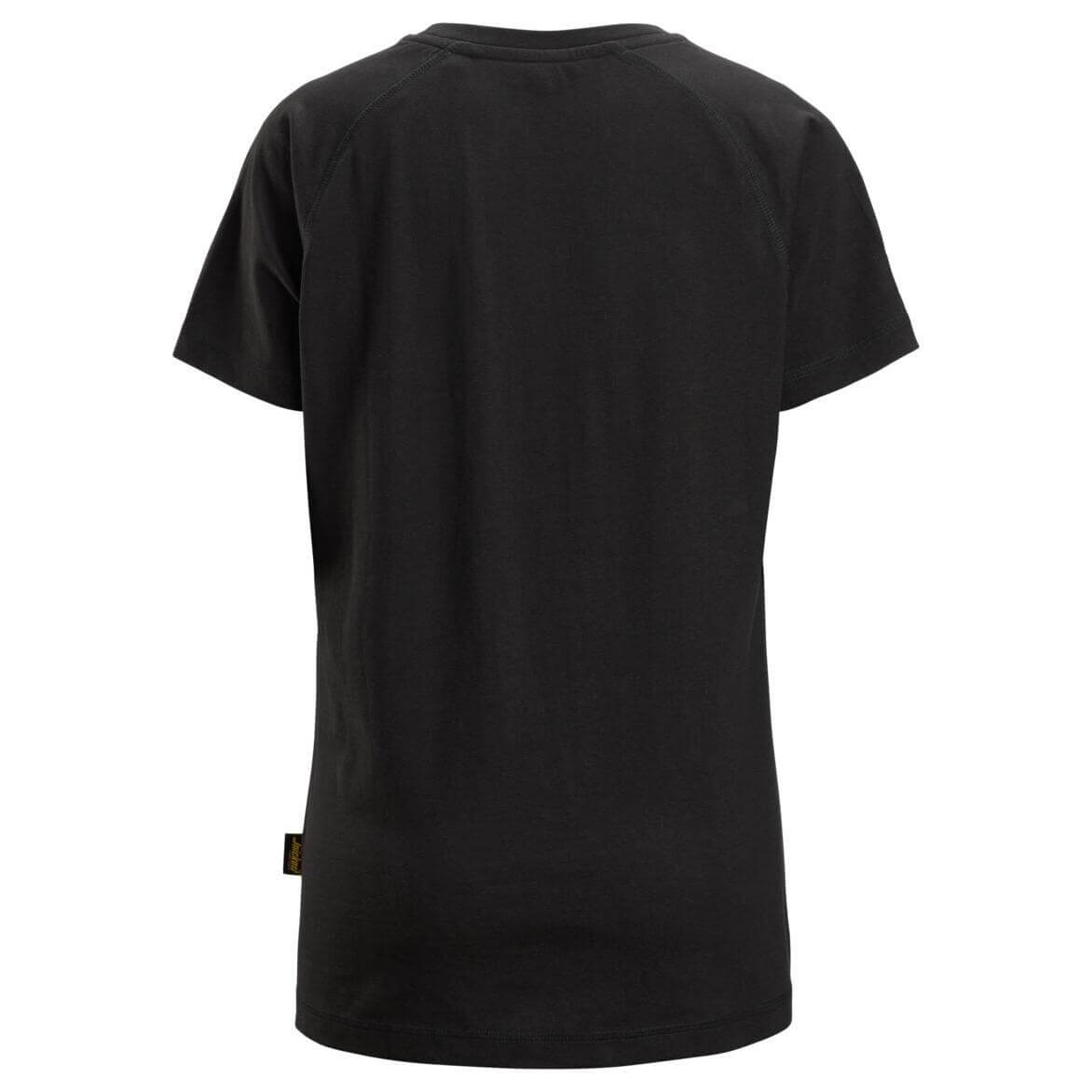 Snickers 2597 Womens Logo T shirt Black back #colour_black