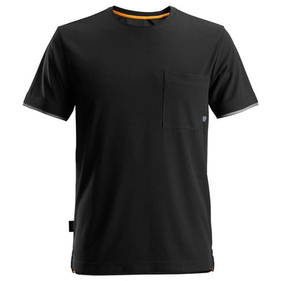 Snickers 2598 AllroundWork 37.5 Short Sleeve T shirt Black Main #colour_black