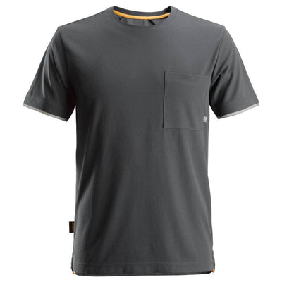 Snickers 2598 AllroundWork 37.5 Short Sleeve T shirt Steel Grey Main #colour_steel-grey