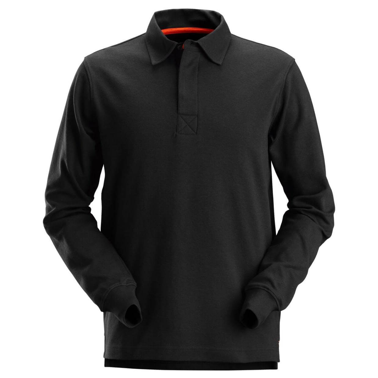 Snickers 2612 AllroundWork Rugby Shirt Black Main #colour_black