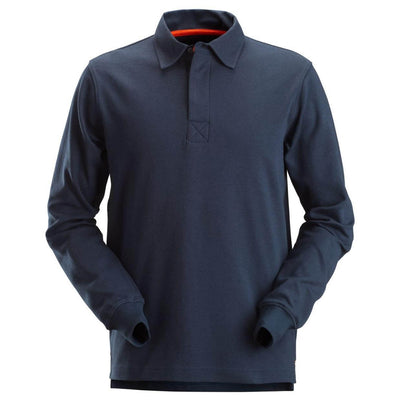 Snickers 2612 AllroundWork Rugby Shirt Navy Main #colour_navy