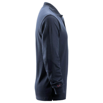 Snickers 2660 ProtecWork Long Sleeve Polo Shirt Navy right #colour_navy