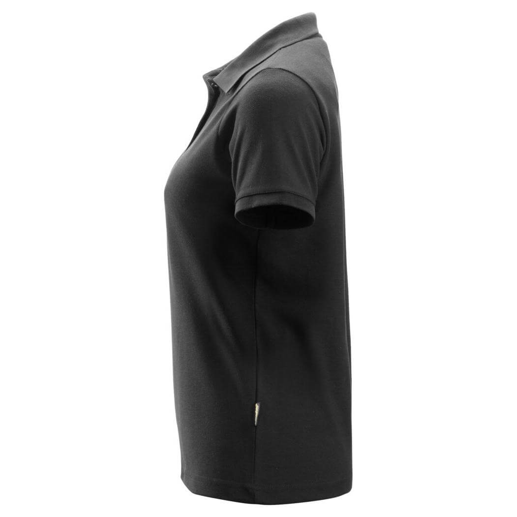 Snickers 2702 Womens Polo Shirt Black left #colour_black