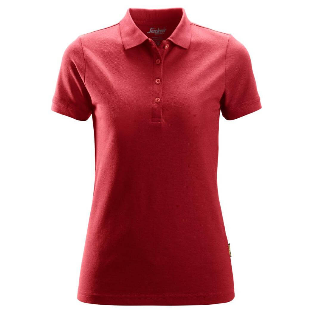 Snickers 2702 Womens Polo Shirt Chili Red Main #colour_chili-red