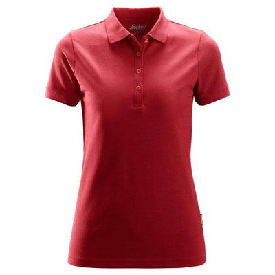 Snickers 2702 Womens Polo Shirt Chili Red Main #colour_chili-red