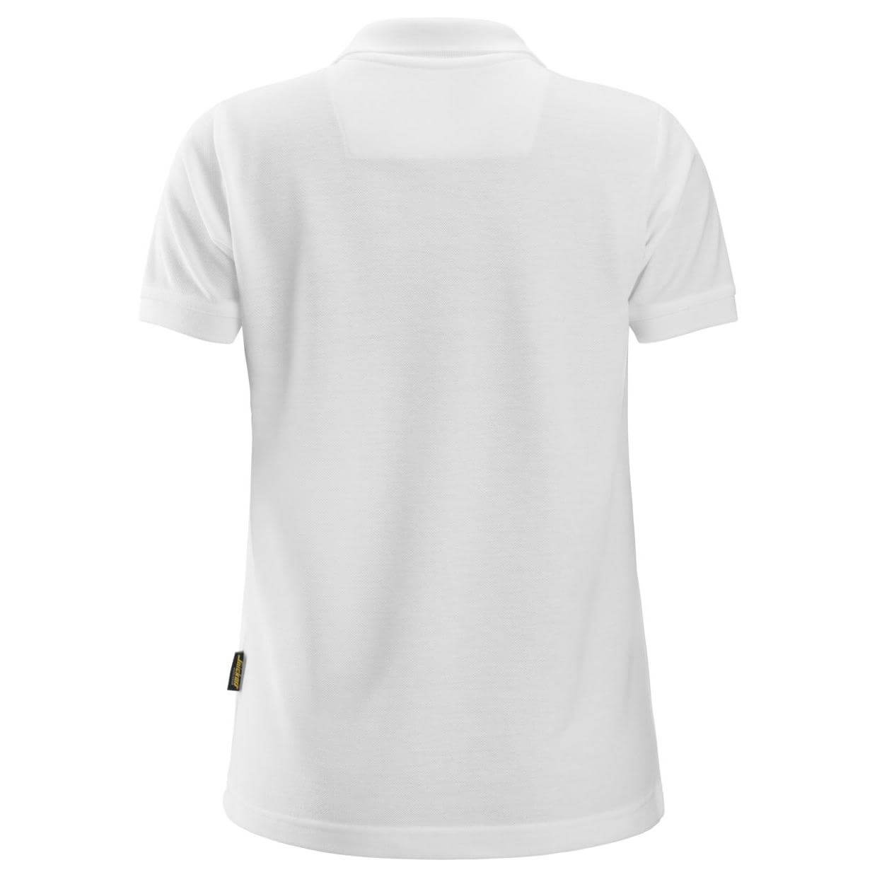Snickers 2702 Womens Polo Shirt White back #colour_white