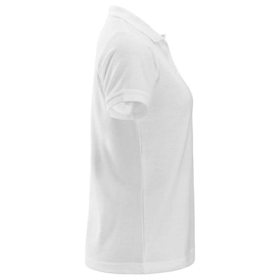 Snickers 2702 Womens Polo Shirt White right #colour_white