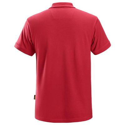 Snickers 2708 Classic Polo Shirt Chili Red back #colour_chili-red