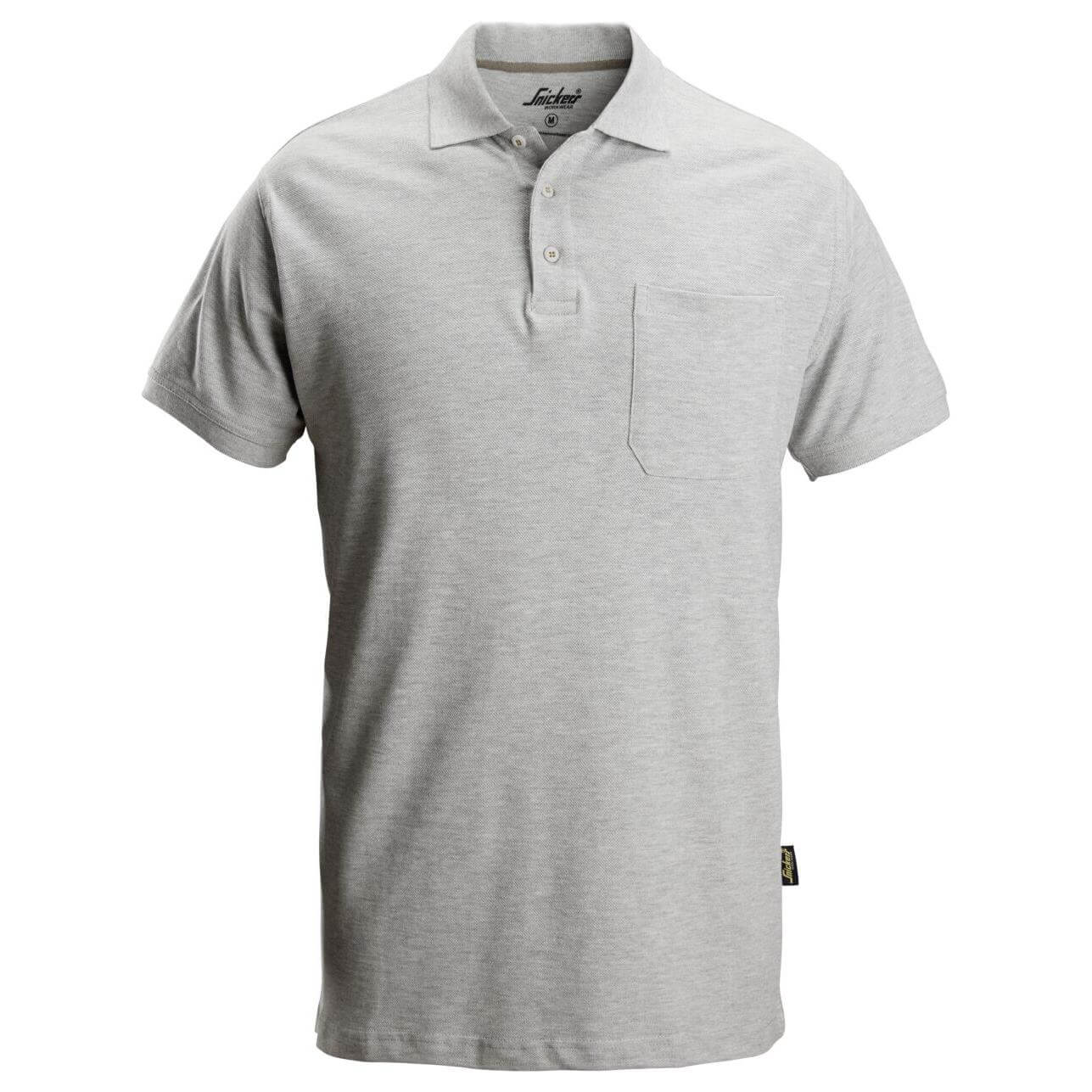 Snickers 2708 Classic Polo Shirt Grey Melange Main #colour_grey-melange
