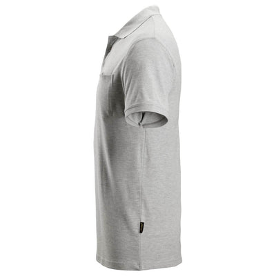 Snickers 2708 Classic Polo Shirt Grey Melange left #colour_grey-melange
