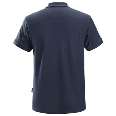 Snickers 2708 Classic Polo Shirt Navy back #colour_navy