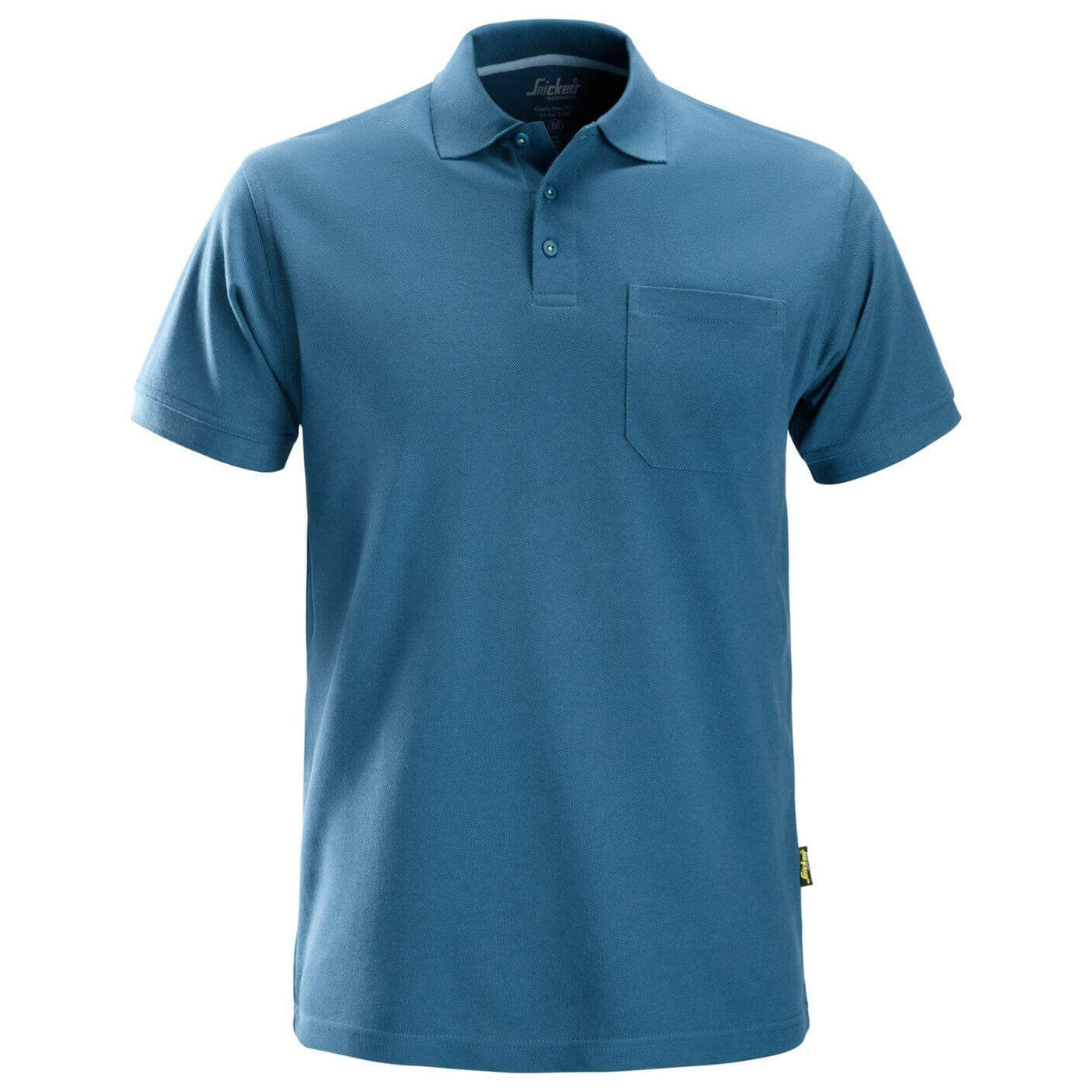 Snickers 2708 Classic Polo Shirt Ocean Blue Main #colour_ocean-blue