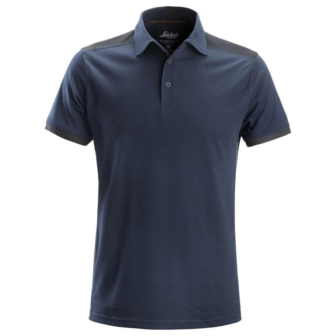 Snickers 2715 AllroundWork Polo Shirt Multicoloured Main #colour_blue-black