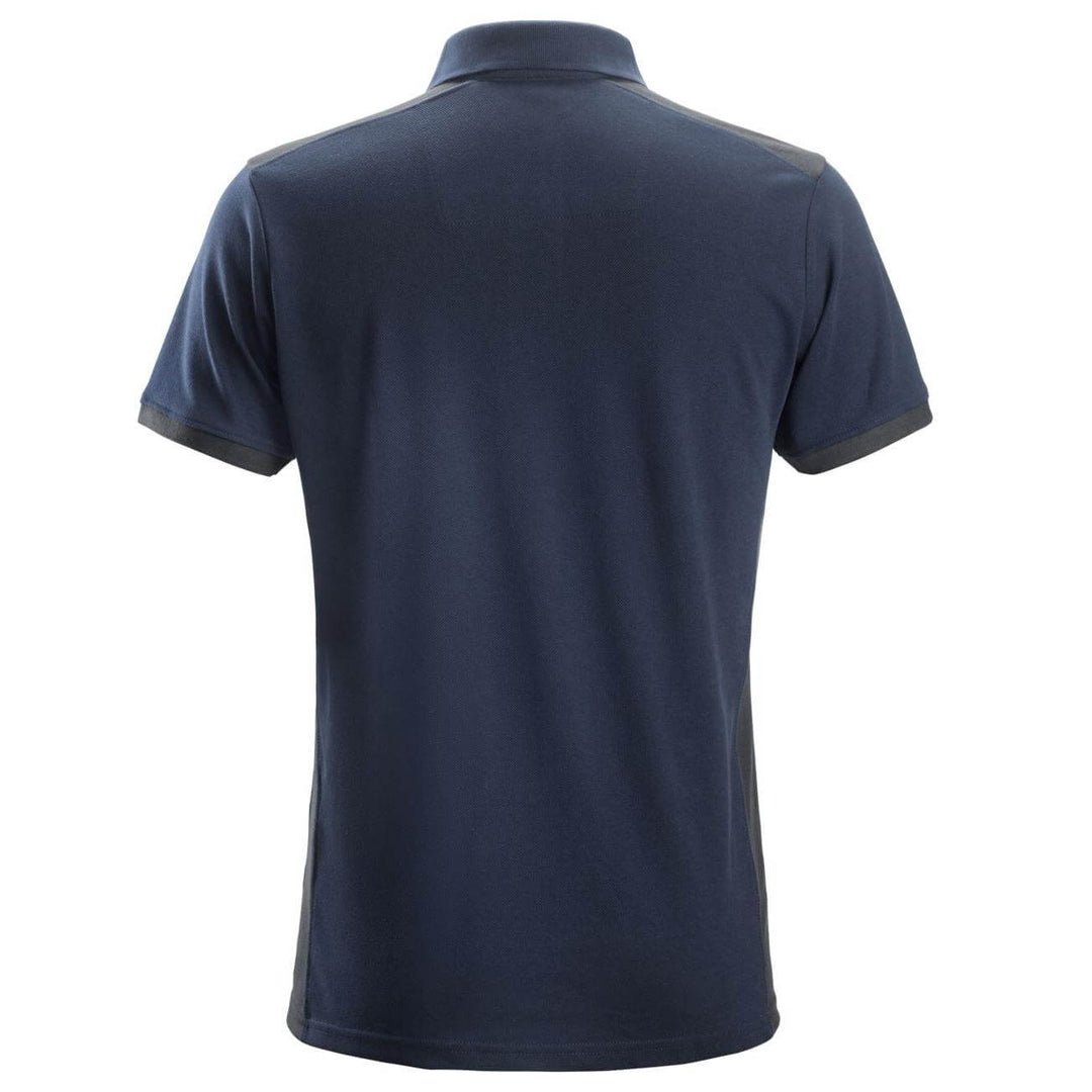 Snickers 2715 AllroundWork Polo Shirt Multicoloured back #colour_blue-black