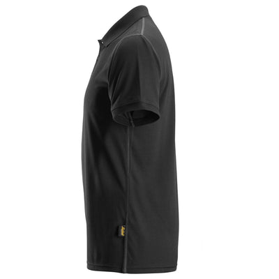 Snickers 2721 AllroundWork Lightweight Anti Odour Moisture Wicking Polo Shirt Black left #colour_black