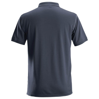 Snickers 2721 AllroundWork Lightweight Anti Odour Moisture Wicking Polo Shirt Navy back #colour_navy