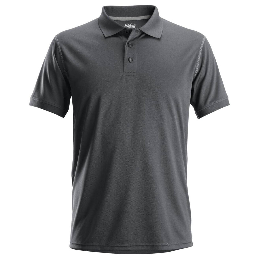 Snickers 2721 AllroundWork Lightweight Anti Odour Moisture Wicking Polo Shirt Steel Grey Main #colour_steel-grey