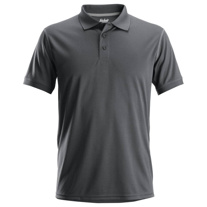 Snickers 2721 AllroundWork Lightweight Anti Odour Moisture Wicking Polo Shirt Steel Grey Main #colour_steel-grey