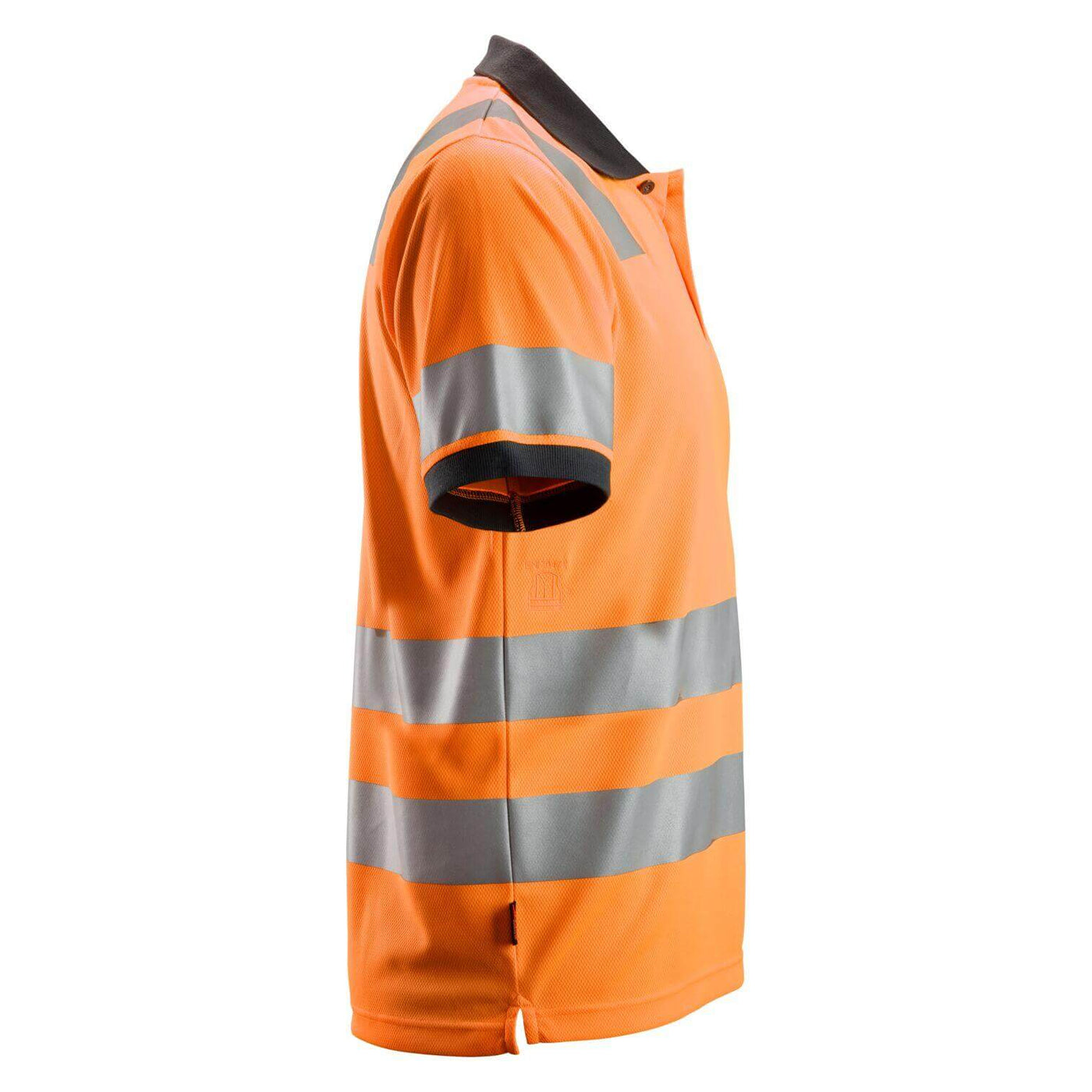 Snickers 2730 Hi Vis Polo Shirt Class 2 Hi Vis Orange Right4018908 #colour_hi-vis-orange