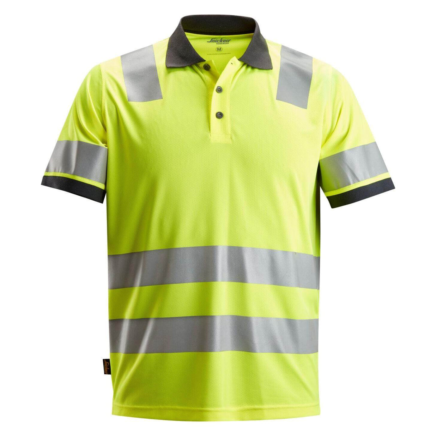 Snickers 2730 Hi Vis Polo Shirt Class 2 Hi Vis Yellow 2905521 #colour_hi-vis-yellow