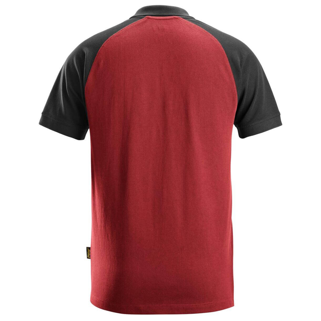 Snickers 2750 Two Coloured Polo Shirt Chili Red Black back4040862 #colour_chili-red-black