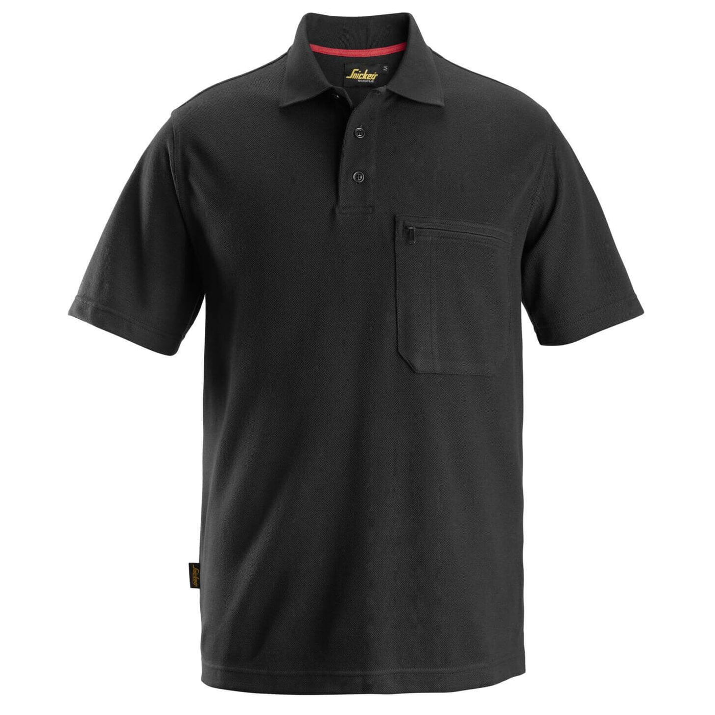 Snickers 2760 ProtecWork Short Sleeve Polo Shirt Black Main #colour_black