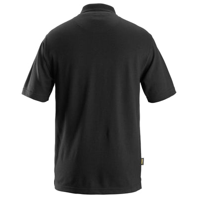 Snickers 2760 ProtecWork Short Sleeve Polo Shirt Black back #colour_black