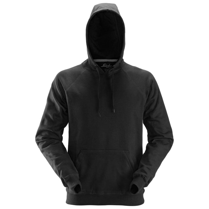 Snickers 2800 Hoodie with Kangaroo Pocket Black Main #colour_black