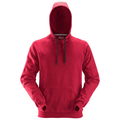 Snickers 2800 Hoodie with Kangaroo Pocket Chili Red Main #colour_chili-red