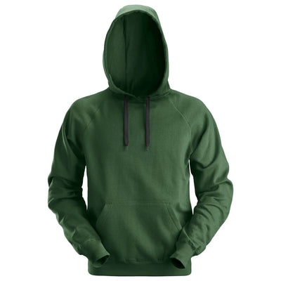 Snickers 2800 Hoodie with Kangaroo Pocket Forest Green Main #colour_forest-green