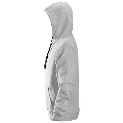 Snickers 2800 Hoodie with Kangaroo Pocket Grey left #colour_grey