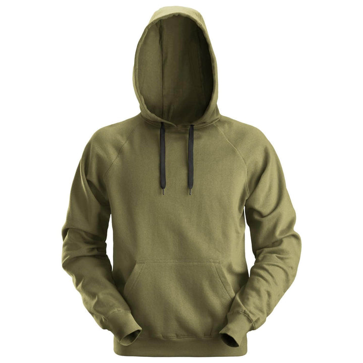 Snickers 2800 Hoodie with Kangaroo Pocket Khaki Green Main #colour_khaki-green