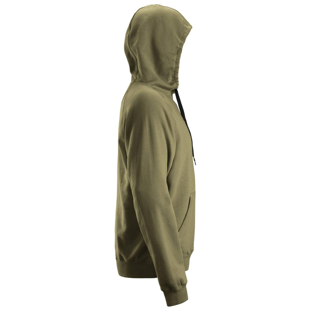 Snickers 2800 Hoodie with Kangaroo Pocket Khaki Green right #colour_khaki-green