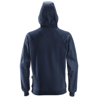 Snickers 2800 Hoodie with Kangaroo Pocket Navy back #colour_navy