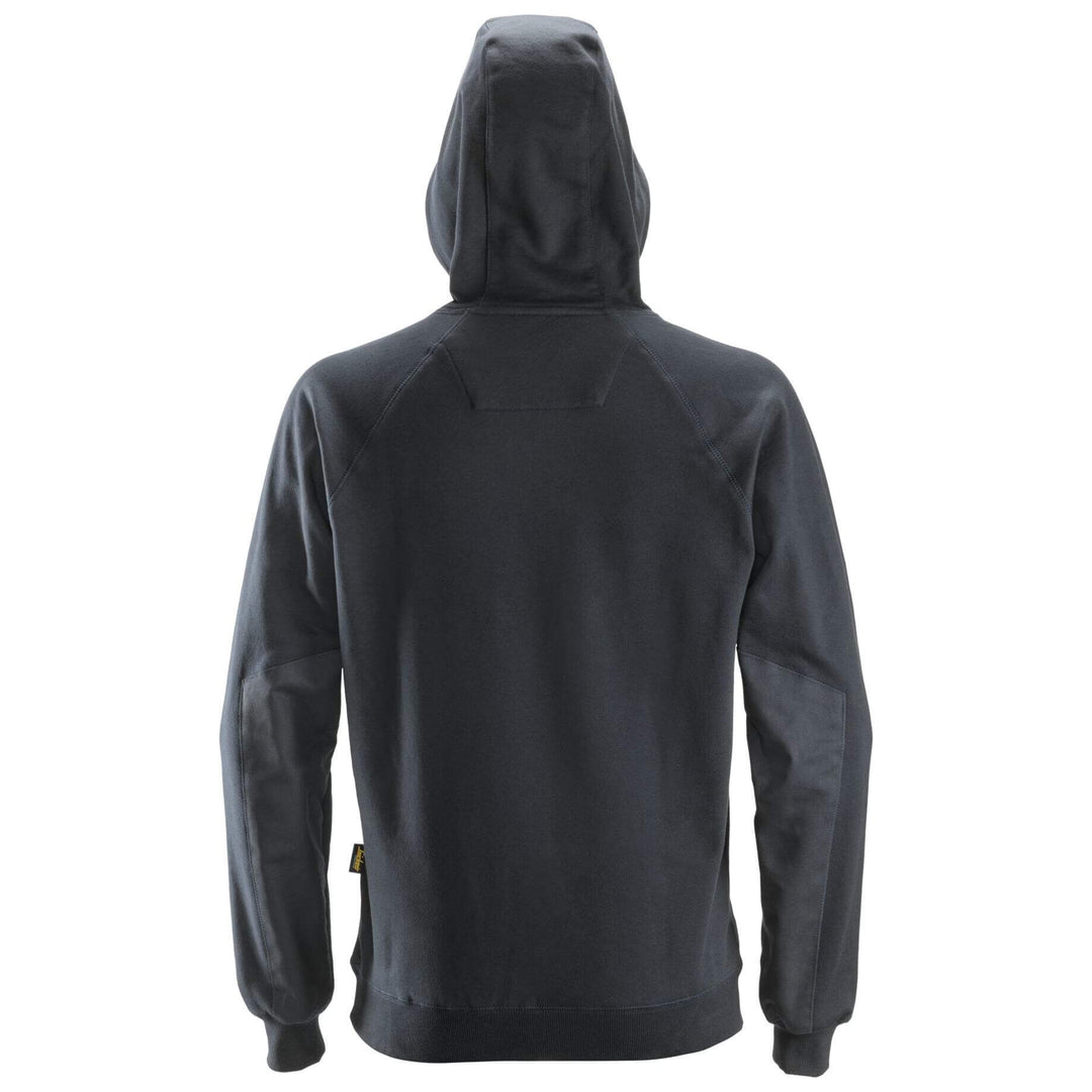 Snickers 2800 Hoodie with Kangaroo Pocket Steel Grey back #colour_steel-grey