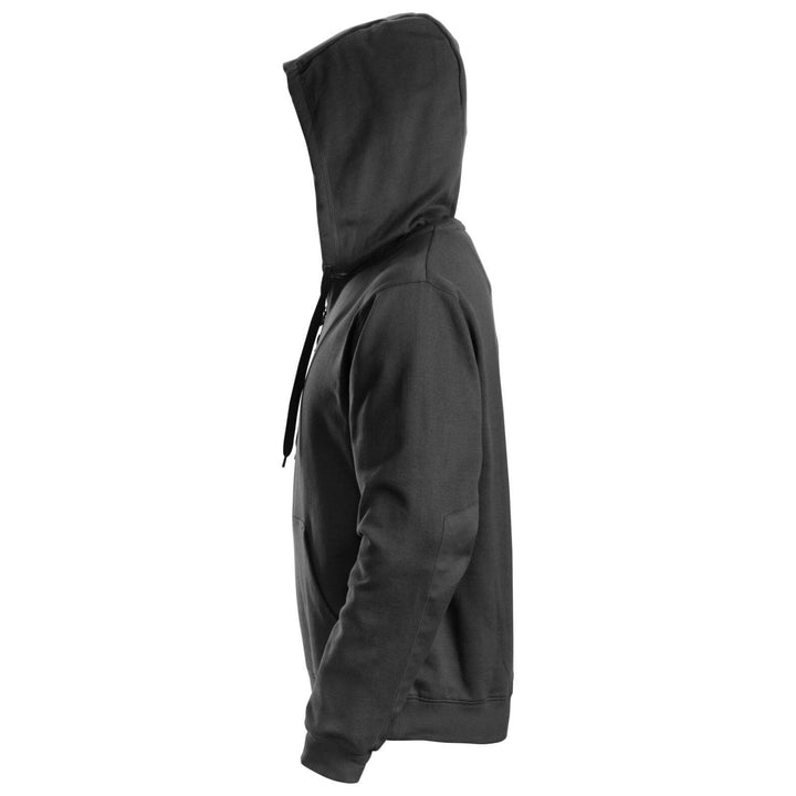 Snickers 2801 Zip Hoodie with Kangaroo Pocket Black left #colour_black