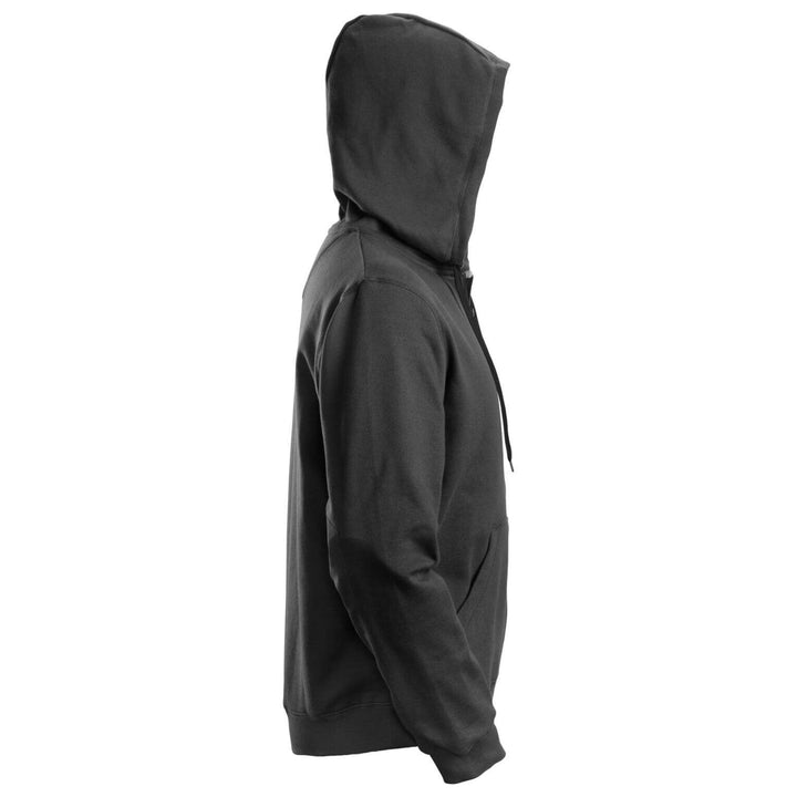 Snickers 2801 Zip Hoodie with Kangaroo Pocket Black right #colour_black