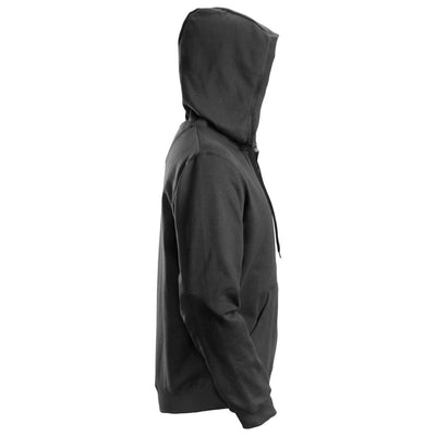 Snickers 2801 Zip Hoodie with Kangaroo Pocket Black right #colour_black