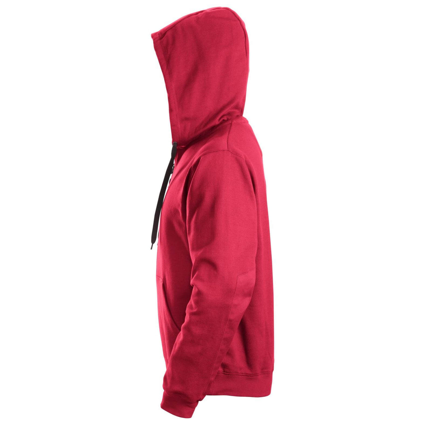 Snickers 2801 Zip Hoodie with Kangaroo Pocket Chili Red left #colour_chili-red