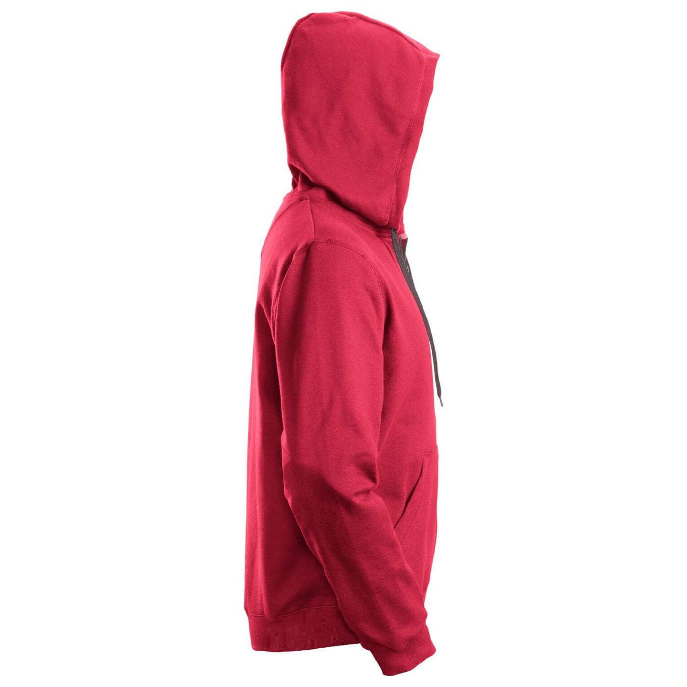 Snickers 2801 Zip Hoodie with Kangaroo Pocket Chili Red right #colour_chili-red