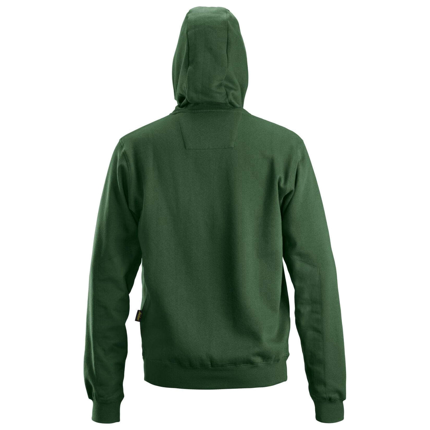 Snickers 2801 Zip Hoodie with Kangaroo Pocket Forest Green back #colour_forest-green