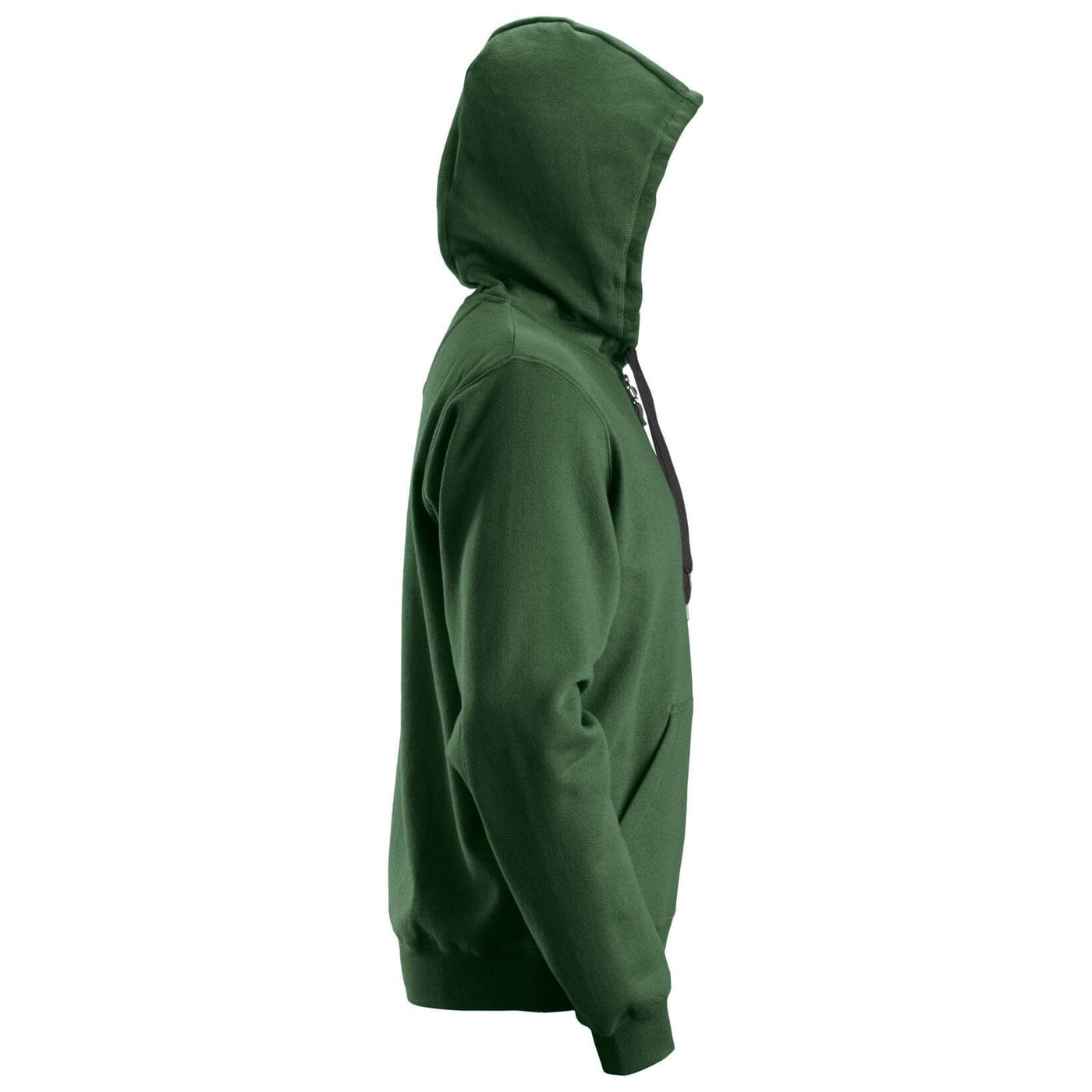 Snickers 2801 Zip Hoodie with Kangaroo Pocket Forest Green right #colour_forest-green